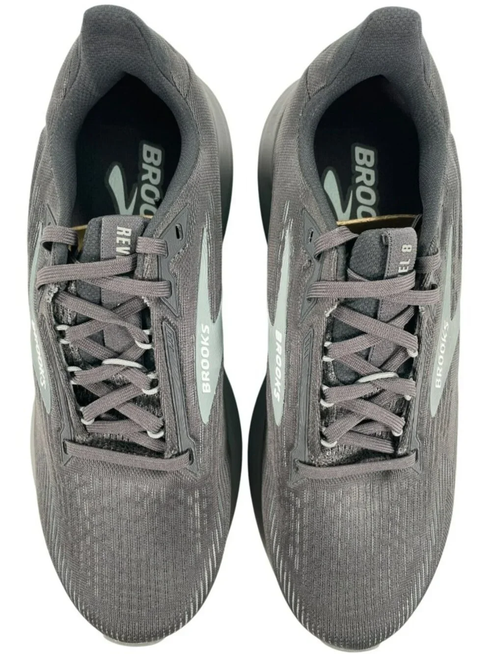 Brooks Mens Revel 8 Running Shoes Primer/Blackened Pearl Men's Size 8.5 Wide NEW